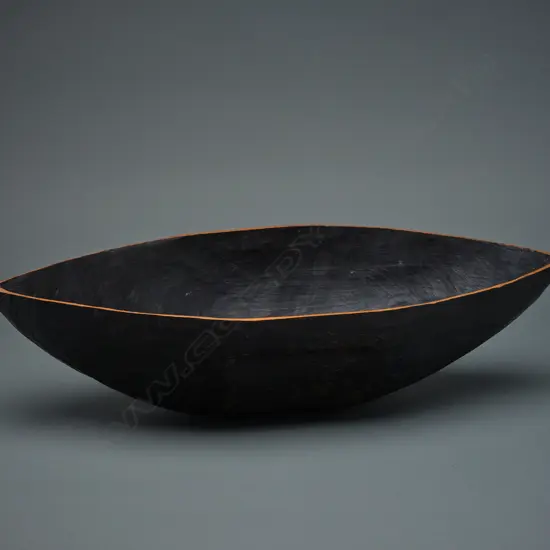 Possibly Indonesian wood/black stain bowl,
